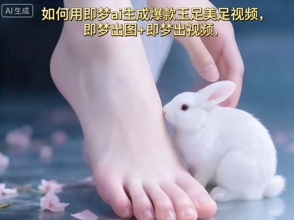 如何用即梦ai生成爆款玉足美足视频，即梦出图+即梦出视频，快速涨粉-禾谷轻创网