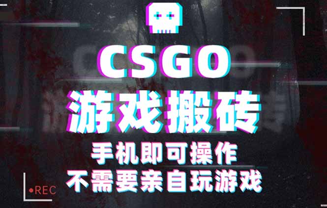 CSGO游戏挂机捡漏，单日扫货500+，年底小高峰上车可吃肉，手机即可操作...-禾谷轻创网