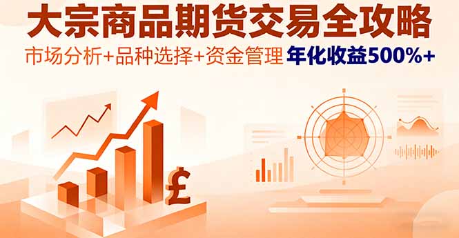 大宗商品期货交易全攻略，市场分析+品种选择+资金管理，年化收益500%+-禾谷轻创网