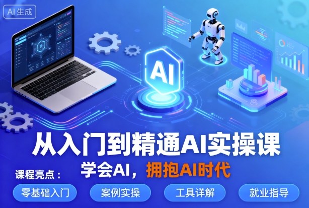 从入门到精通AI实操课，学会AI，拥抱AI时代-禾谷轻创网
