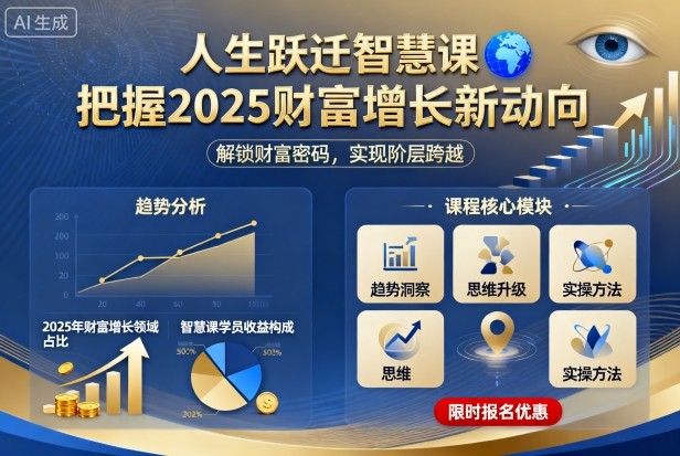 人生跃迁智慧课，把据2025财富增长新动向-禾谷轻创网