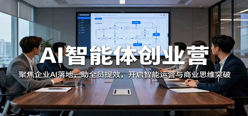 AI智能体创业营：聚焦企业AI落地，助全员提效，开启智能运营与商业思维突破-禾谷轻创网