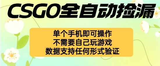自动挂G捡漏，不用自己挂G不用玩游戏，一个手机即可操作，新手小白轻松月入1W+【揭秘】-禾谷轻创网