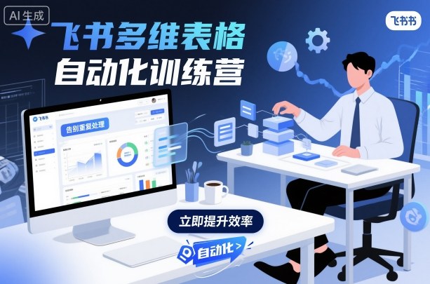 飞书多维表格自动化训练营，手把手教你告别重复处理，用多维表格开启高效办公新模式-禾谷轻创网