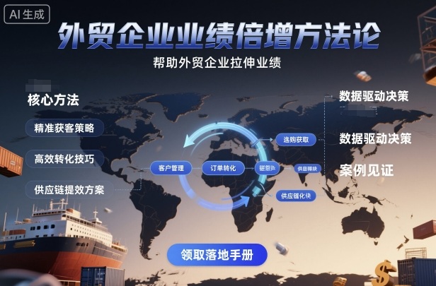 外贸企业业绩倍增方法论，帮助外贸企业拉伸业绩-禾谷轻创网