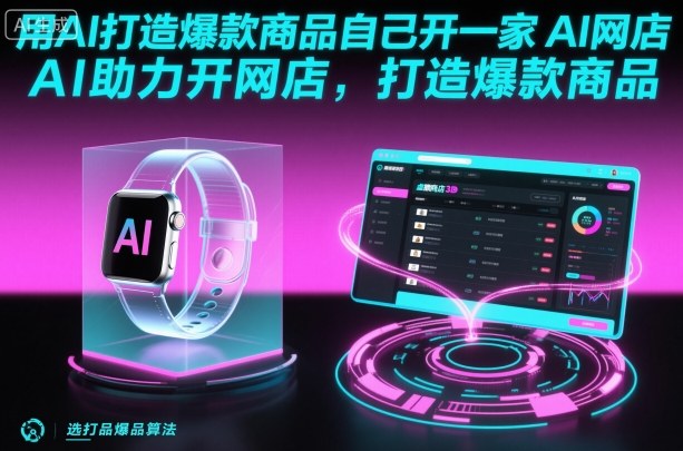 用AI打造爆款商品自己开一家AI网店，AI助力开网店，打造爆款商品-禾谷轻创网