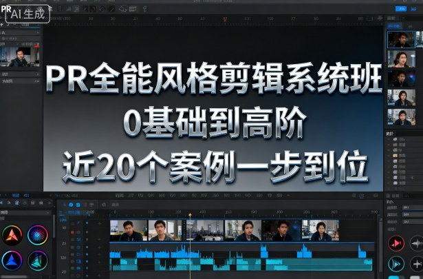 PR全能风格剪辑系统班，0基础到高阶，近20个案例一步到位-禾谷轻创网