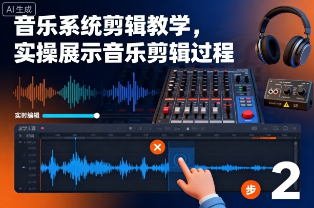 音乐系统剪辑教学，实操展示音乐剪辑过程-禾谷轻创网