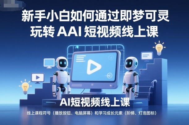 新手小白如何通过即梦可灵玩转AI短视频线上课-禾谷轻创网