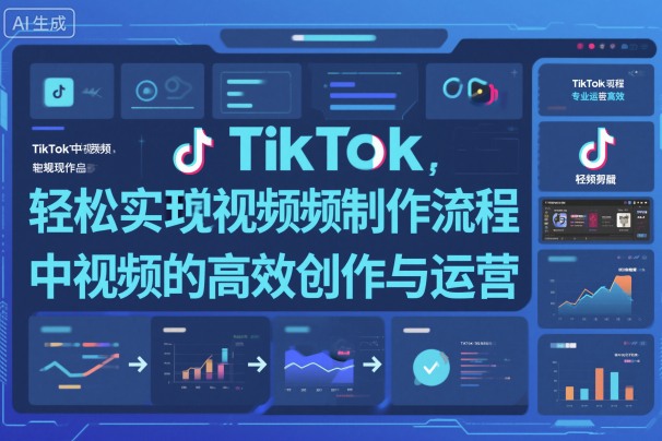 TikTok中视频制做流程，轻松实现Tk中视频的高效创作与运营-禾谷轻创网