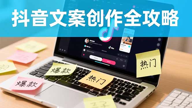 抖音文案创作全攻略：爆款标题九大绝招,100个模版直接套用,月入过万不是梦-禾谷轻创网
