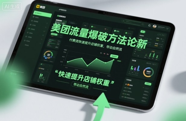 美团流量爆破方法论，付费流快速提升店铺权重，带动自然流-禾谷轻创网