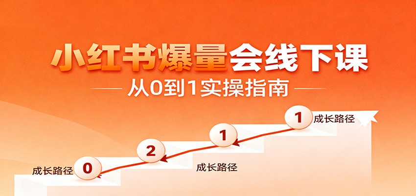 小红书爆量会线下课，聚焦小红书运营全流程，从0到1爆店实操方案-禾谷轻创网