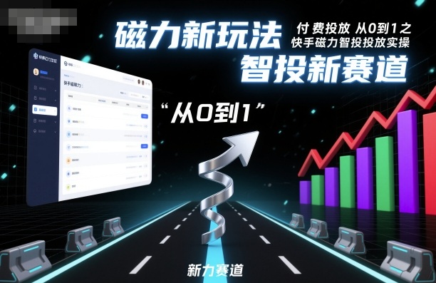 ⁤‍⁤⁢​⁤‬⁤‌​⁢⁣‍‬⁤⁣‬​​⁤‬⁣‬⁤‬‍‍​⁢​‬⁡⁢⁣⁢​‍​⁤‬‬‌⁣付费投放从0到1之快手磁力智投投放实操，磁力新玩法，智投新赛道-禾谷轻创网