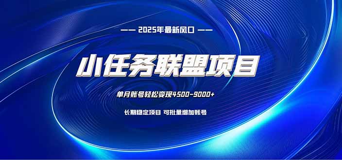 小任务联盟项目：一台电脑每天只需10分钟，轻松简单稳定-禾谷轻创网