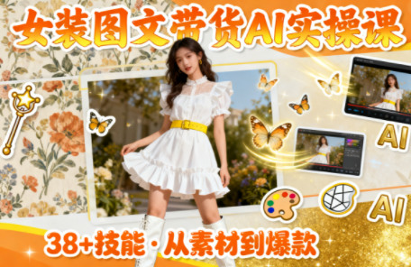 女装图文带货的AI实操课-禾谷轻创网