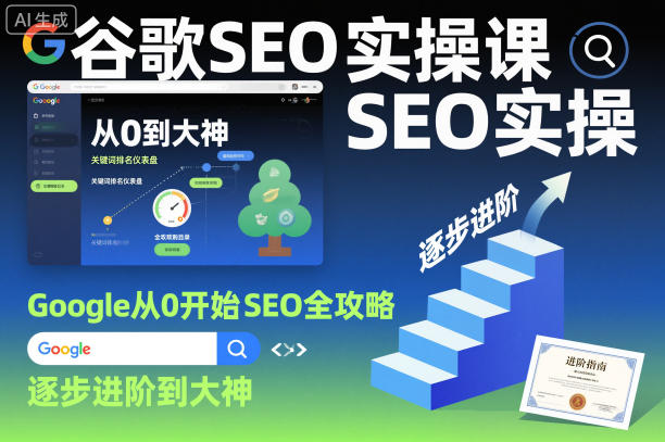 谷歌SEO实操课，Google从0开始SEO全攻略，逐步进阶到大神-禾谷轻创网