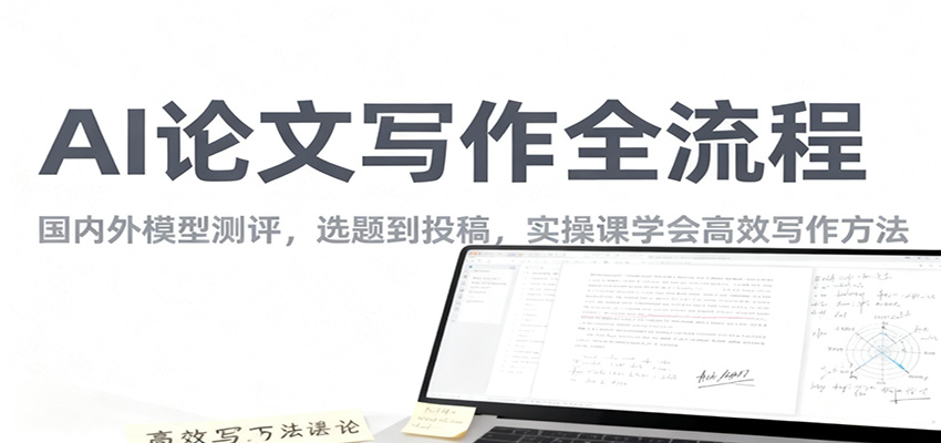 AI论文写作全流程，国内外模型测评，选题到投稿，实操课学高效写作方法-禾谷轻创网