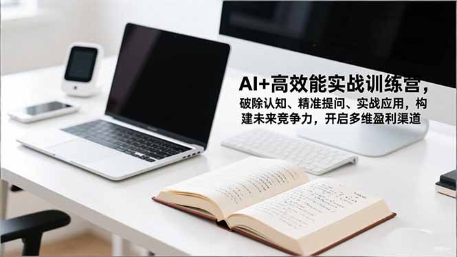 AI+高效能实战训练营，破除认知、精准提问、实战应用，构建未来竞争力，开启多维盈利渠道-禾谷轻创网