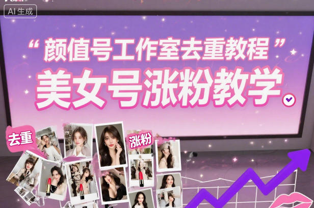 颜值号工作室去重教程，美女号涨粉教学-禾谷轻创网
