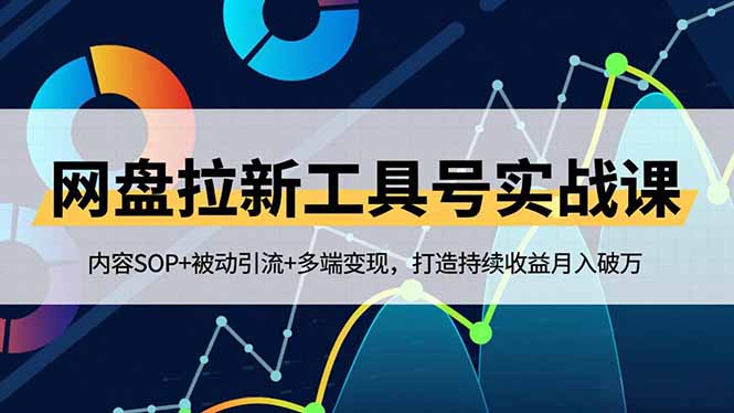 网盘拉新工具号实战课，内容SOP+被动引流+多端变现，打造持续收益月入破万-禾谷轻创网