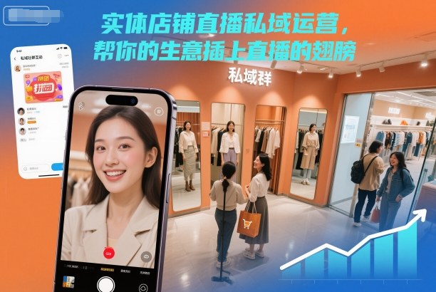 实体店铺直播私域运营，帮你的生意插上直播的翅膀-禾谷轻创网