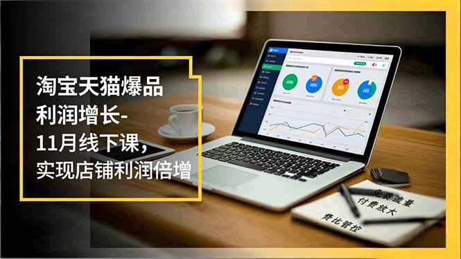 淘宝天猫爆品利润增长-11月线下课，免费流量、付费放大、费比管控，实现店铺利润倍增-禾谷轻创网