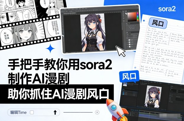 手把手教你用sora2制作AI漫剧，助你抓住AI漫剧风口-禾谷轻创网