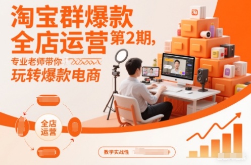 淘宝群爆款全店运营第2期，专业老师带你玩转爆款电商(更新)-禾谷轻创网