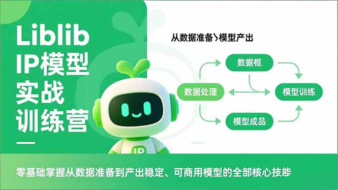 Liblib IP模型实战训练营，零基础掌握从数据准备到产出稳定、可商用模型的全部核心技能-禾谷轻创网