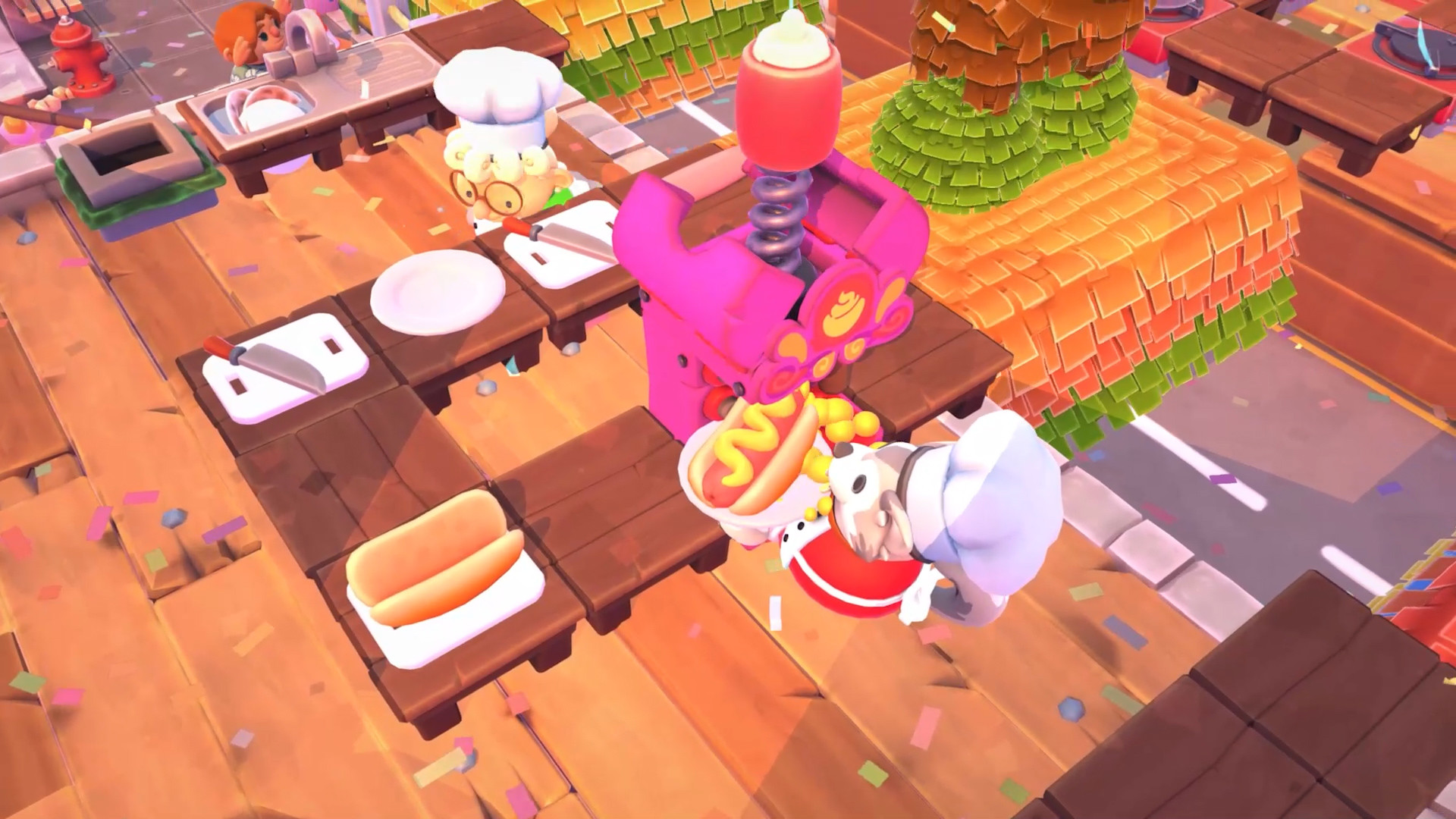 《煮糊了2 分手厨房2 Overcooked2》Switch美版中文版NSP下载 – 含1.0.19补丁+5DLC-禾谷轻创网