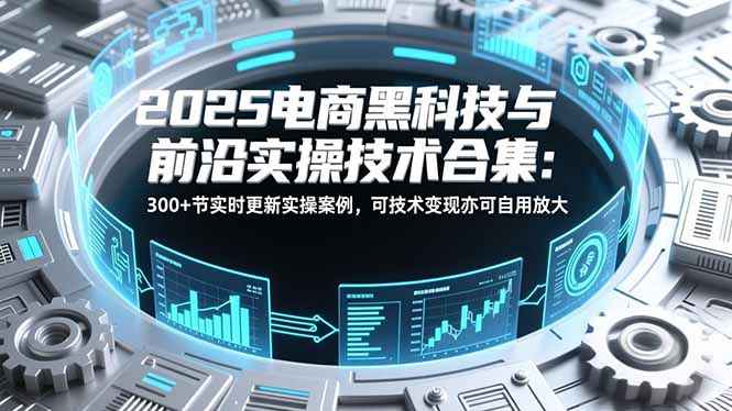 2025电商黑科技与前沿实操技术合集：300+节实时更新实操案例，可技术变现亦可自用放大-禾谷轻创网