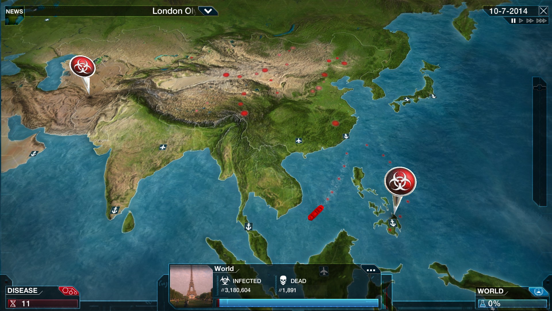 PC游戏《瘟疫公司：物竞天择/瘟疫公司：进化/Plague Inc: Evolved》中文+Build.21244809下载-禾谷轻创网