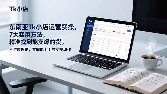 东南亚Tk小店运营实操，7大实用方法，精准找到能卖爆的货。不讲虚理论，立即能上手的实操动作-禾谷轻创网