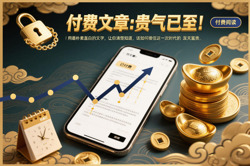 付费文章：贵气已至！用最朴素直白的文字，让你清楚知道，该如何接住这一次时代的泼天富贵-禾谷轻创网