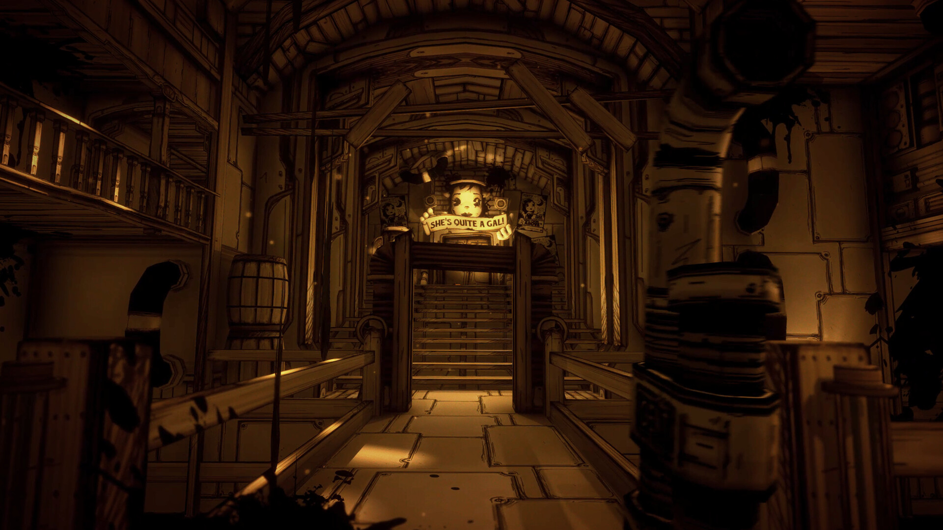 《班迪与墨水机器 Bendy and the Ink Machine》Switch美版中文NSZ下载 – 含2.0.2a补丁-禾谷轻创网