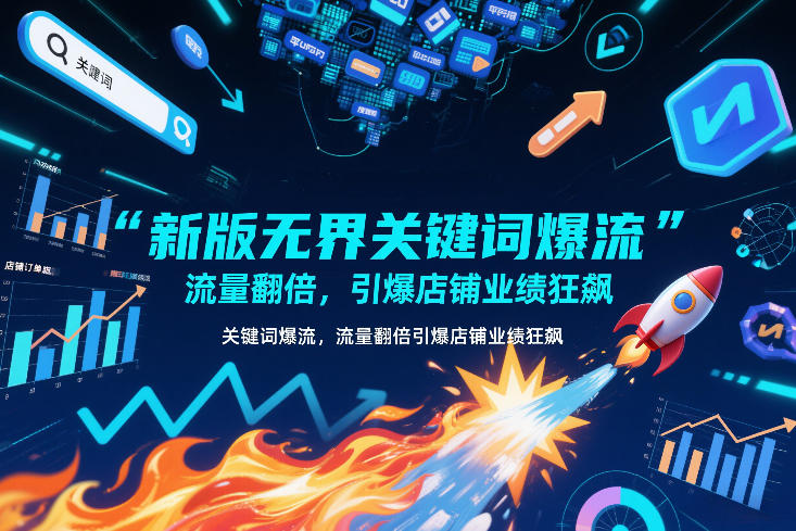 新版无界关键词爆流，流量翻倍，引爆店铺业绩狂飙-禾谷轻创网