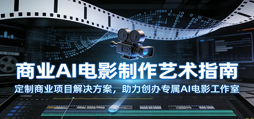 商业AI电影制作艺术指南：定制商业项目解决方案，助力创办专属AI电影工作室-禾谷轻创网