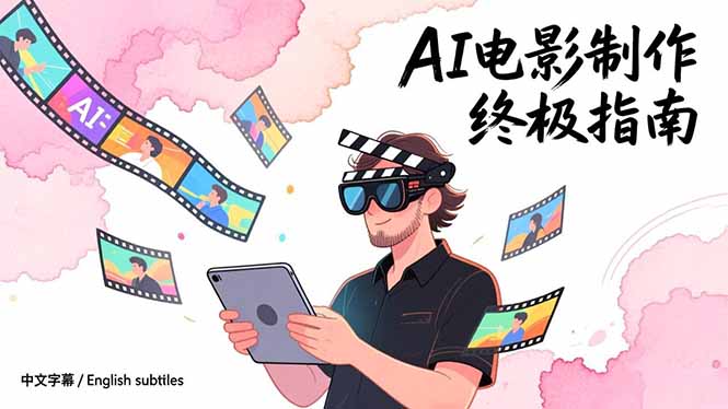 AI电影制作终极指南：从创意到成片，系统掌握智能影视全流程实战课(中英字幕-禾谷轻创网