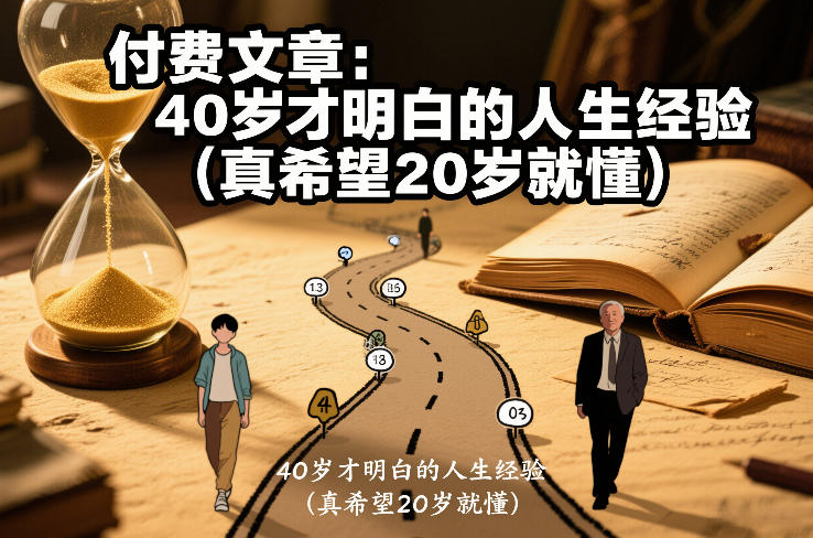 付费文章：40岁才明白的人生经验(真希望20岁就懂)-禾谷轻创网