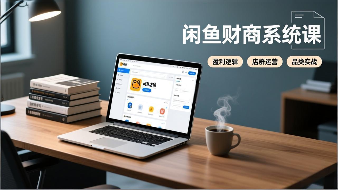 闲鱼财商系统课：从盈利逻辑、店群运营到品类实战，实现稳定月入过万-禾谷轻创网