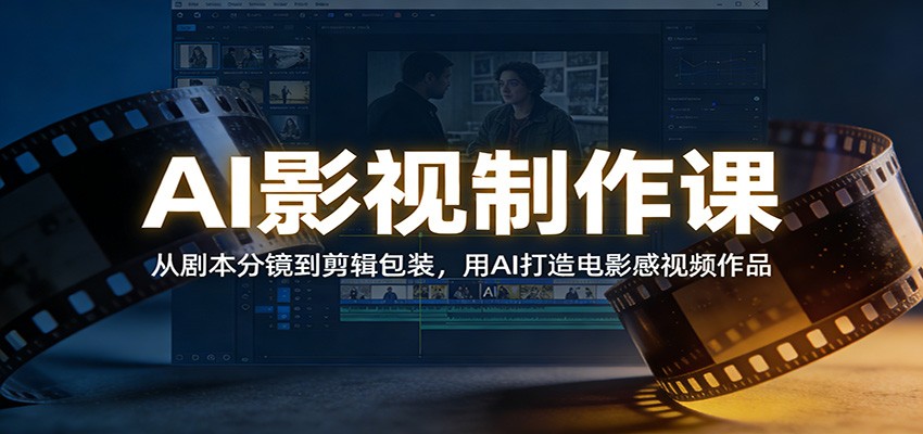 AI影视制作课：从剧本分镜到剪辑包装，用AI打造电影感视频作品-禾谷轻创网