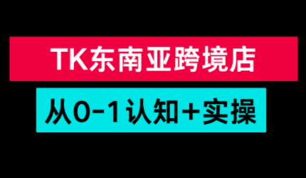 TikTok东南亚跨境从0-1认知实操课-禾谷轻创网