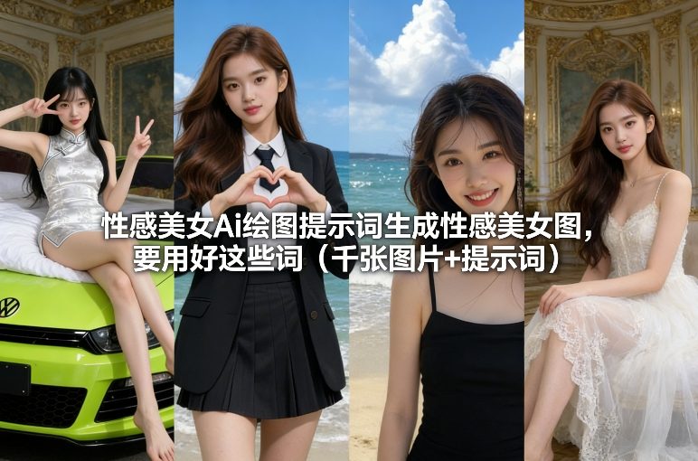 性感美女Ai绘图提示词生成性感美女图，要用好这些词(千张图片+提示词)-禾谷轻创网