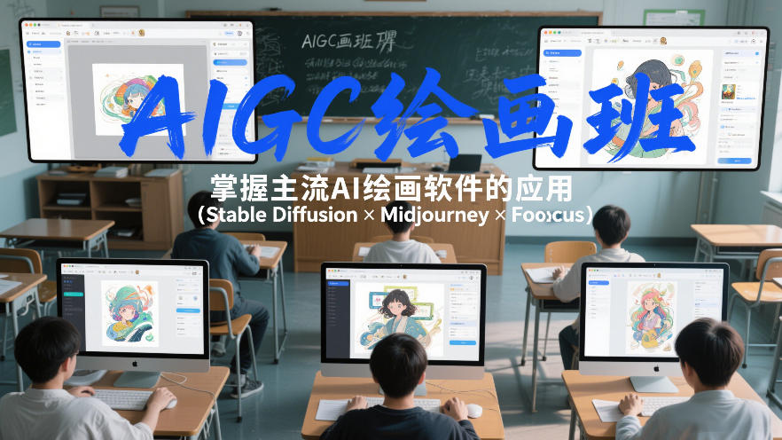 AIGC绘画班，掌握主流Ai绘画软件的应用(Stable Diffusion x Midjourney x Fooocus)-禾谷轻创网