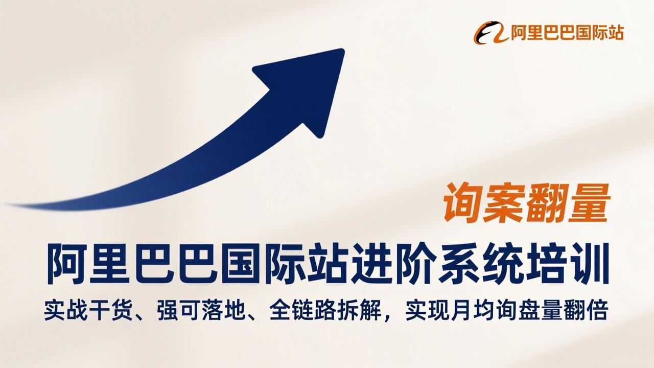 阿里巴巴国际站进阶系统培训，实战干货、强可落地、全链路拆解，实现月均询盘量翻倍-禾谷轻创网