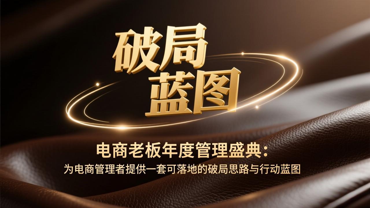 电商老板年度管理盛典：为电商管理者提供一套可落地的破局思路与行动蓝图-禾谷轻创网