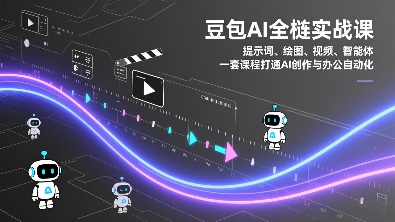 豆包AI全栈实战课：提示词、绘图、视频、智能体，一套课程打通AI创作与办公自动化-禾谷轻创网