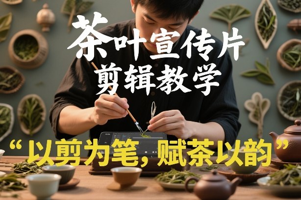 茶叶宣传片剪辑教学，以剪为笔，赋茶以韵，新手也能拍出高级感-禾谷轻创网