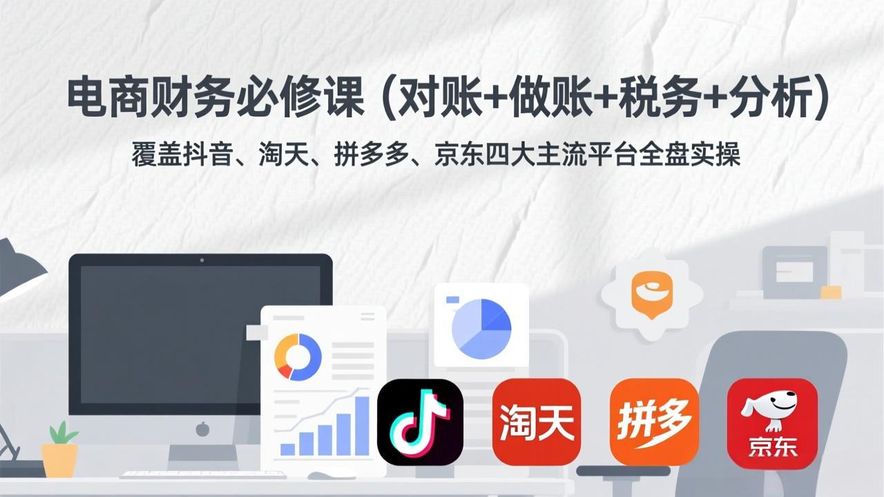 电商财务必修课(对账+做账+税务+分析-禾谷轻创网